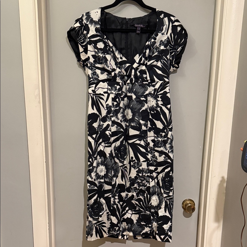 Long Tall Sally Monochrome Floral Midi Dress
